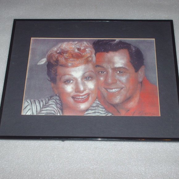 Vintage Lucille Ball & Desi Arnaz framed picture - Picture 2 of 8